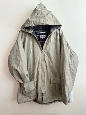 Misty Harbor Vintage Mens PVC Rain Jacket Flannel Lined XL